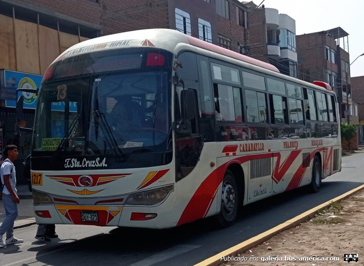 King Long XMQ6120C2 (en Perú) - Ttes. y Serv. Santa Cruz
D6Y-781

Línea 1217 (Lima) , padrón ¿?
