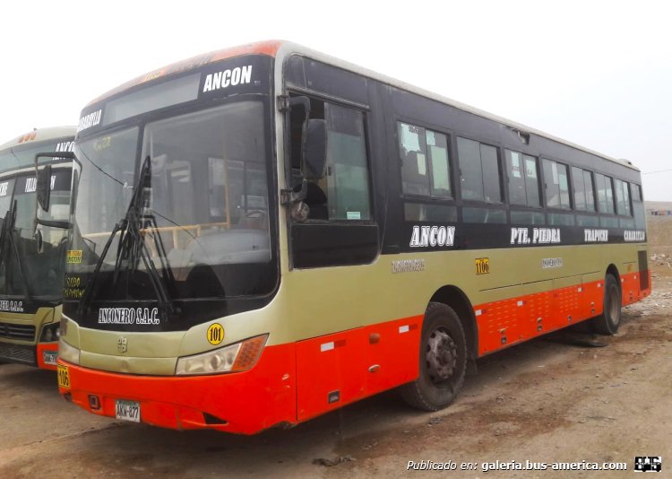 Zhongtong LCK6125CG (en Perú) - Saeta
AKW-887

Línea 1106 (Lima) , padrón 101
