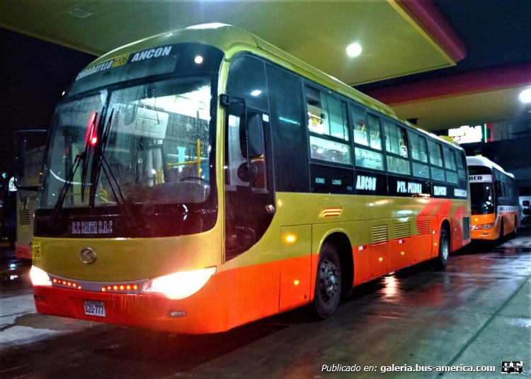 King Long XMQ6120BCW4 (en Perú) - Saeta
B2U-777

Línea 1106 (Lima) , padrón 124

